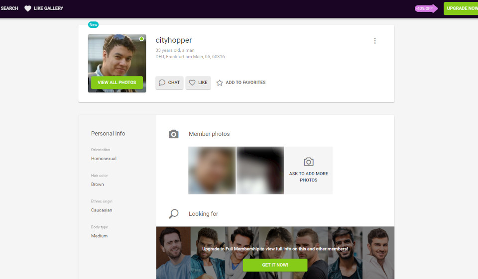 Opzioni di iscrizione a BuddyGays