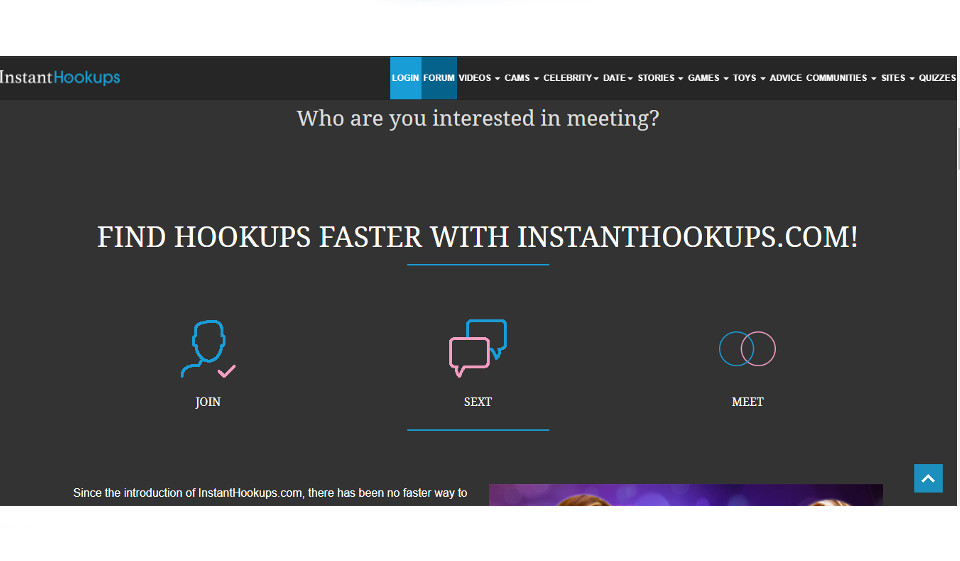 Którzy ludzie używają InstantHookups?